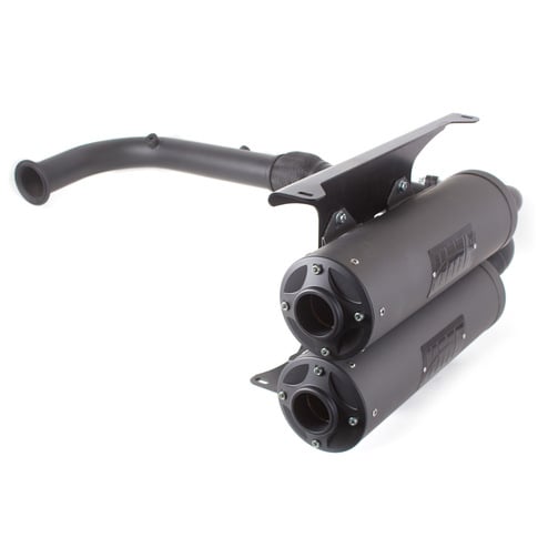 HMF '17-'22 Can-Am Maverick X3 Titan-XL Dual Full (Turbo Back) Exhaust Systems - Blackout
