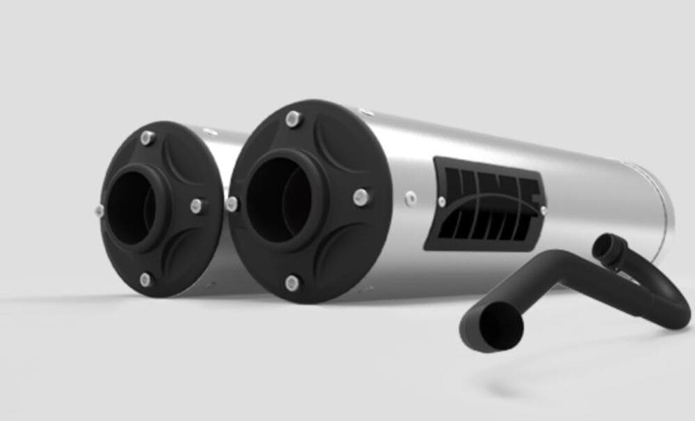 HMF '17-'22 Can-Am Maverick X3 Titan-XL Dual Full (Turbo Back) Exhaust Systems - Blackout