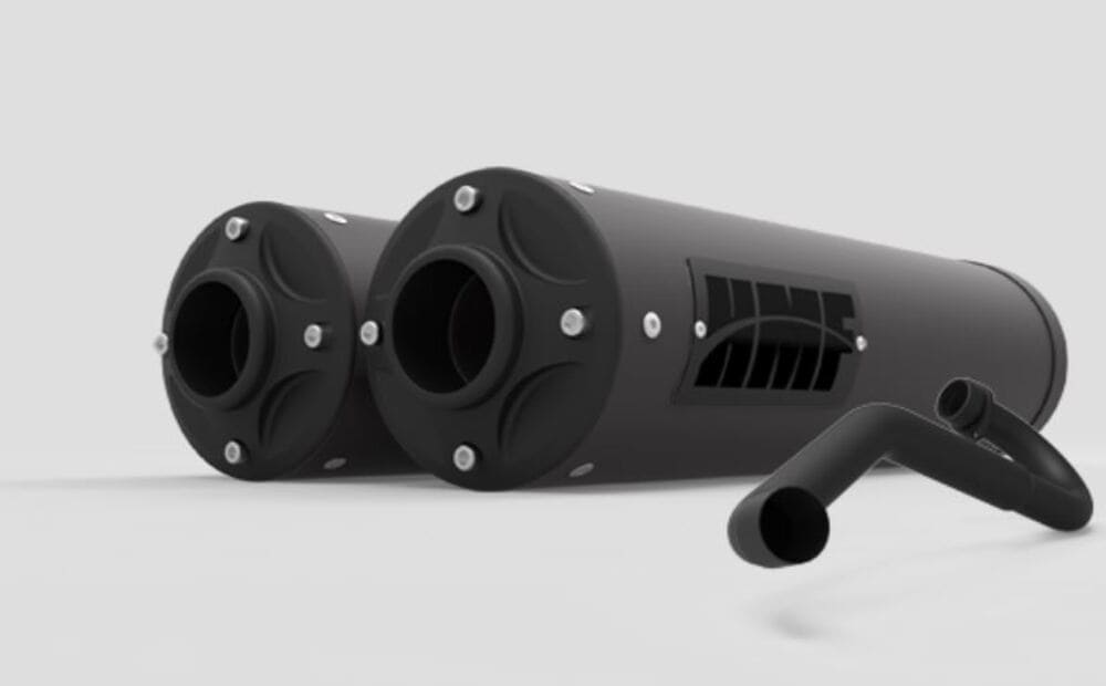 HMF '17-'22 Can-Am Maverick X3 Titan-XL Dual Full (Turbo Back) Exhaust Systems - Blackout