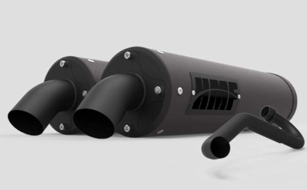 HMF '18-'22 Polaris RZR RS1 Titan-QS Dual Full Exhaust Systems - Blackout