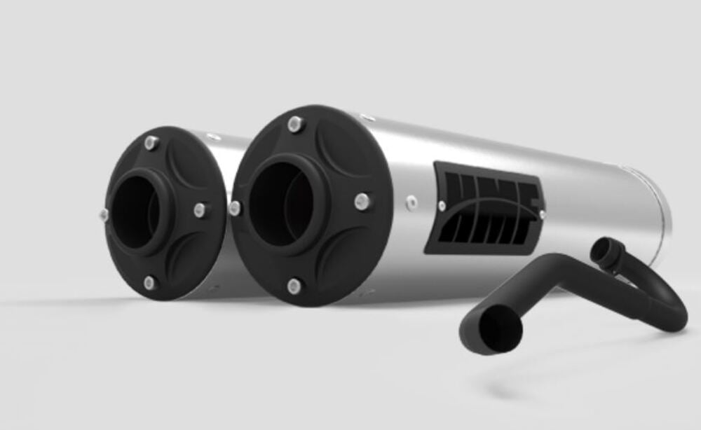 HMF '19-'23 Honda Talon 1000R/X Titan Series Dual Full Exhaust Systems - Blackout
