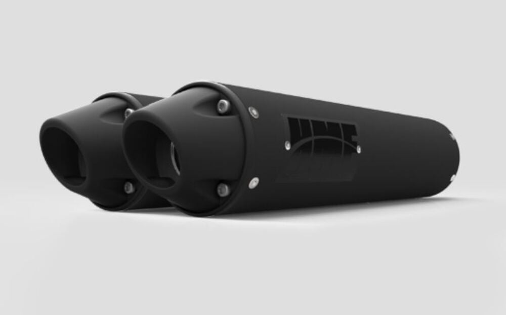 HMF '20-'22 Polaris RZR Pro XP Performance Series Dual Slip On Exhaust Systems - Blackout