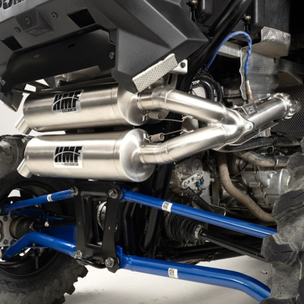 HMF '20-'22 Polaris RZR Pro XP Titan-XL Dual Full (Turbo Back) Exhaust Systems - Blackout