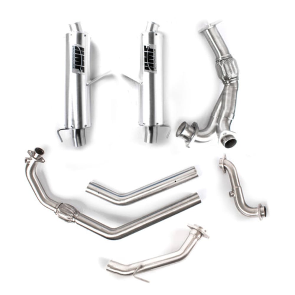 HMF Can-Am Maverick Performance Dual Full Exhaust Systems - Blackout