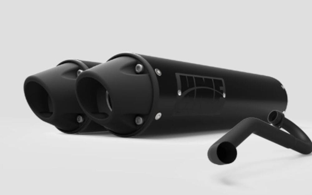 HMF Can-Am Maverick Performance Dual Full Exhaust Systems - Blackout