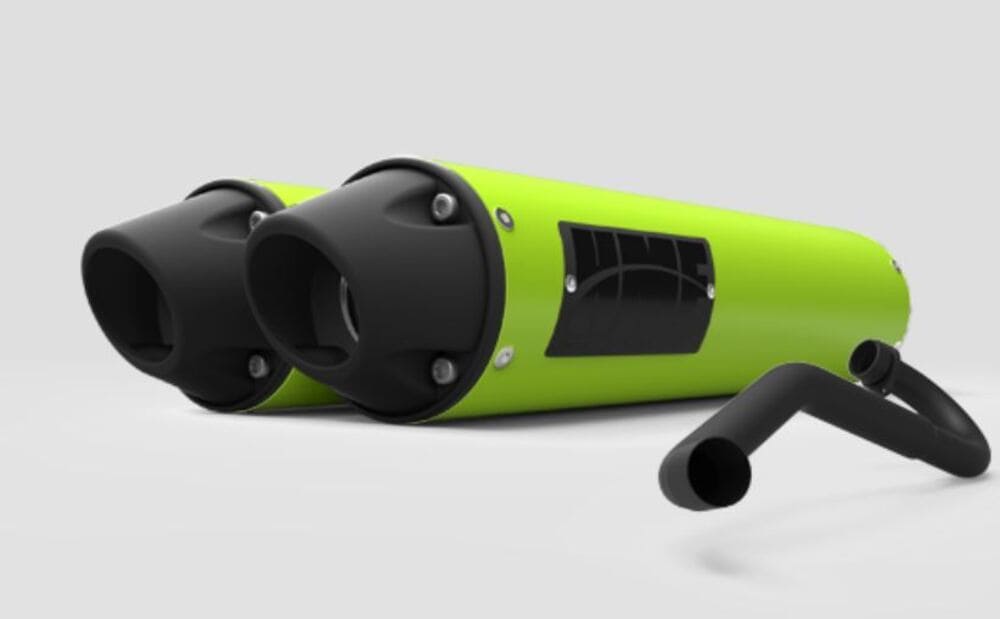 HMF Can-Am Maverick Performance Dual Full Exhaust Systems - Blackout