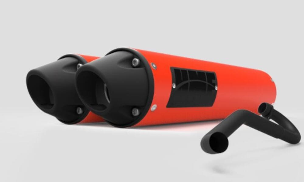 HMF Can-Am Maverick Performance Dual Full Exhaust Systems - Blackout