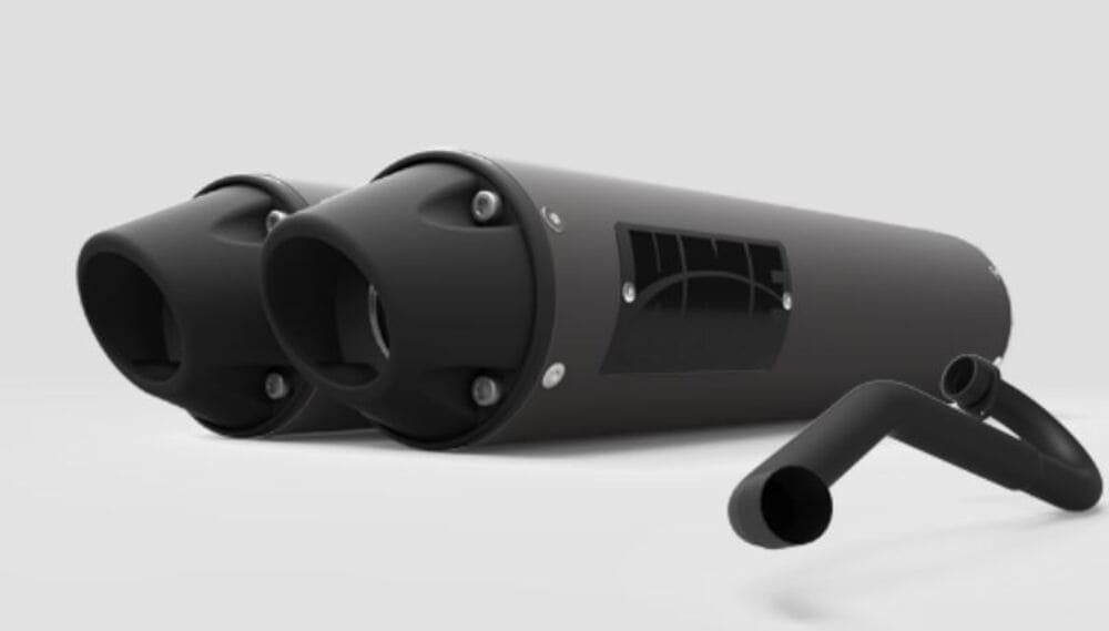 HMF Can-Am Maverick Performance Dual Full Exhaust Systems - Blackout