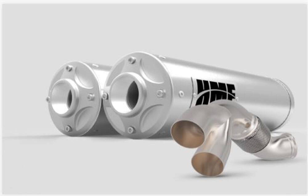 HMF Can-Am Maverick R Big Core Dual Turbo Back Exhaust Systems