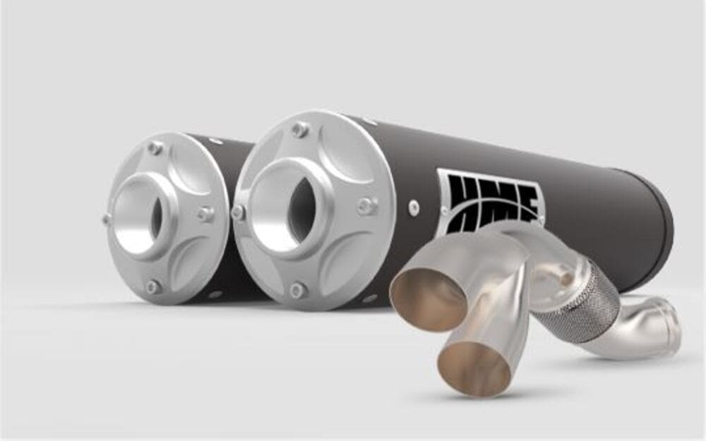 HMF Can-Am Maverick R Big Core Dual Turbo Back Exhaust Systems