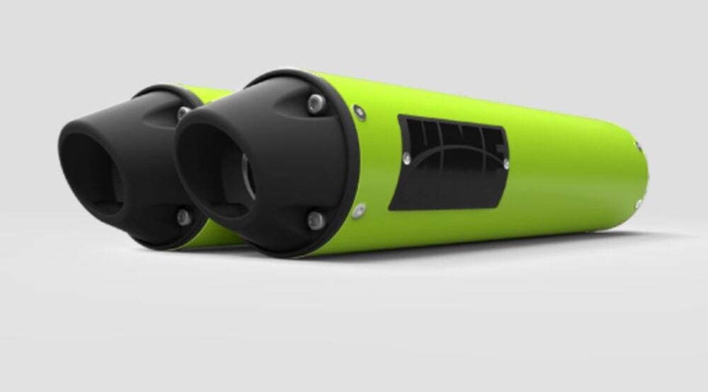 HMF Can-Am Maverick XDS Turbo Performance Dual Slip On Exhaust Systems - Blackout