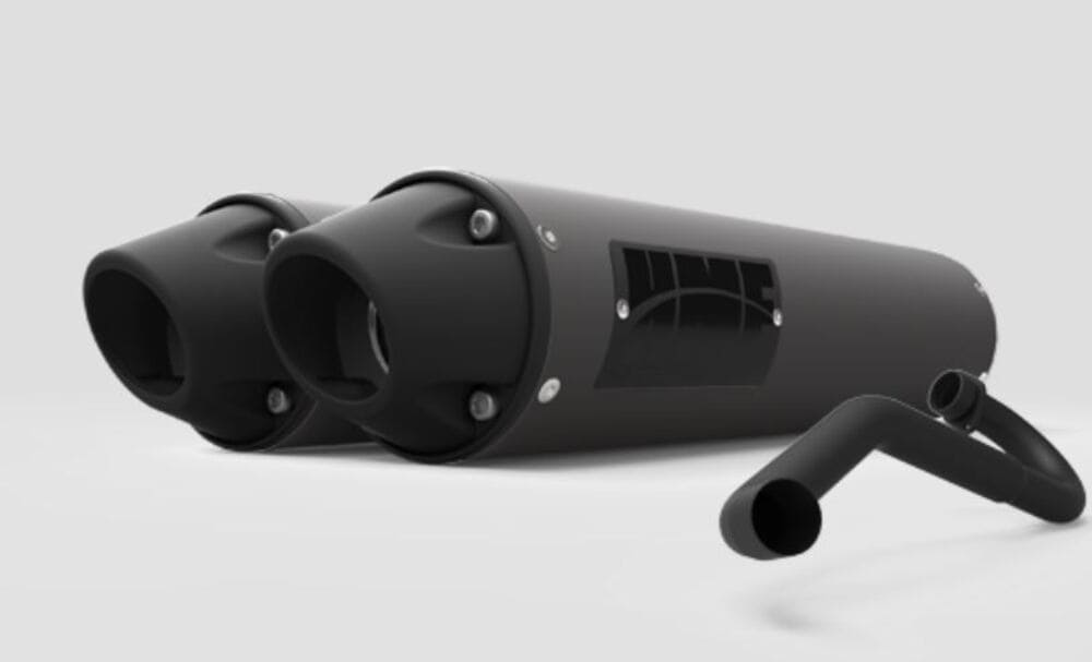 HMF Polaris General Performance Series Dual Full Exhaust System - Blackout