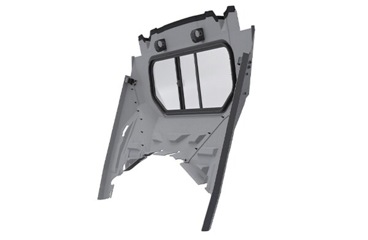 Honda '25 Pioneer 1000-5 Black & Gray Hard Mid & Rear Panel