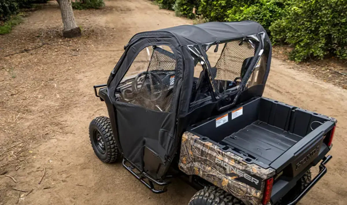 Honda '25 Pioneer 520 Black Fabric Roof & Rear Panel