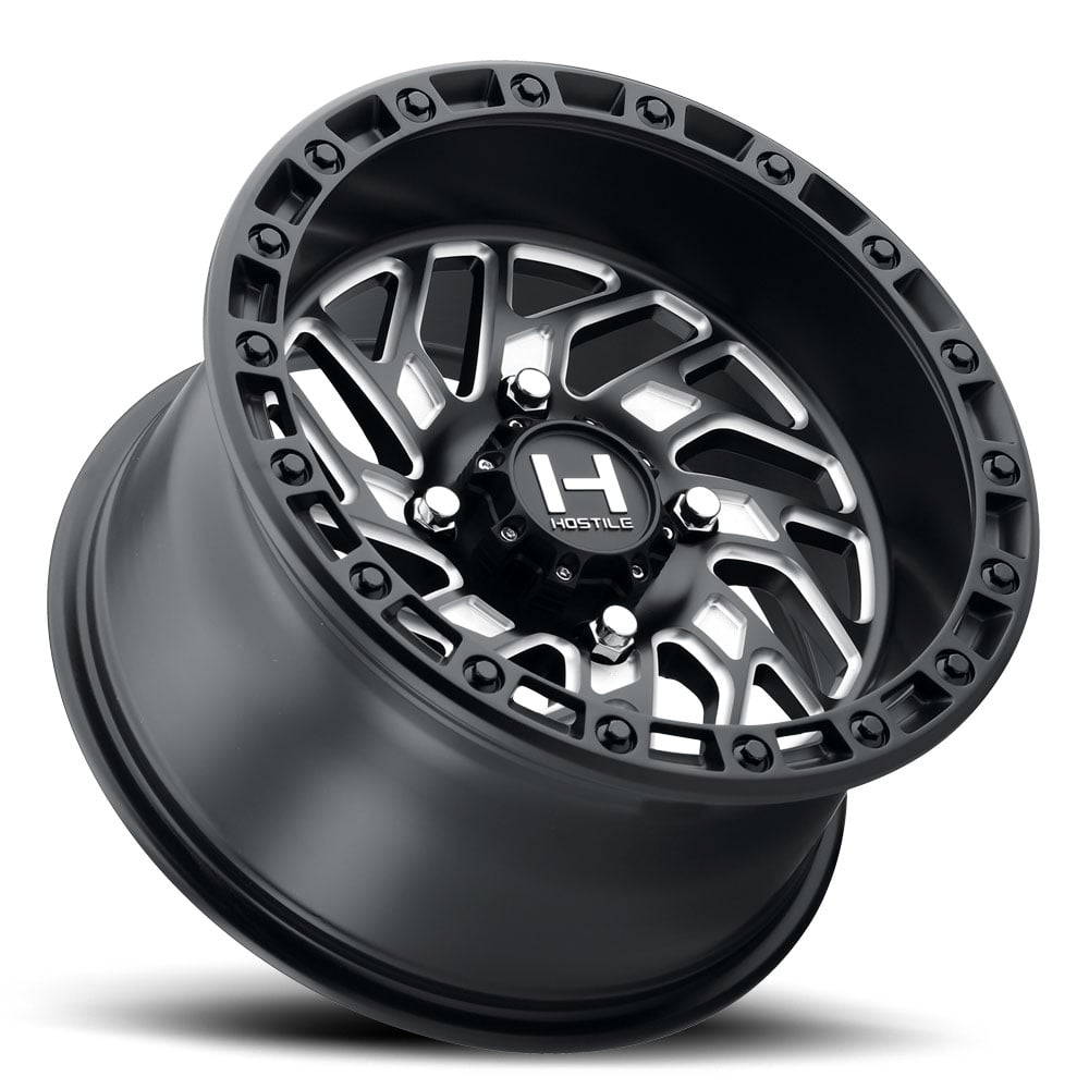 Hostile H116 Jigsaw UTV Wheel - Satin Black Milled