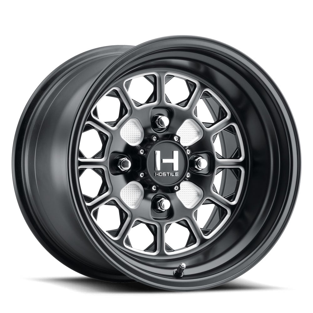 Hostile H125 Prismo UTV Wheel - Satin Black Milled