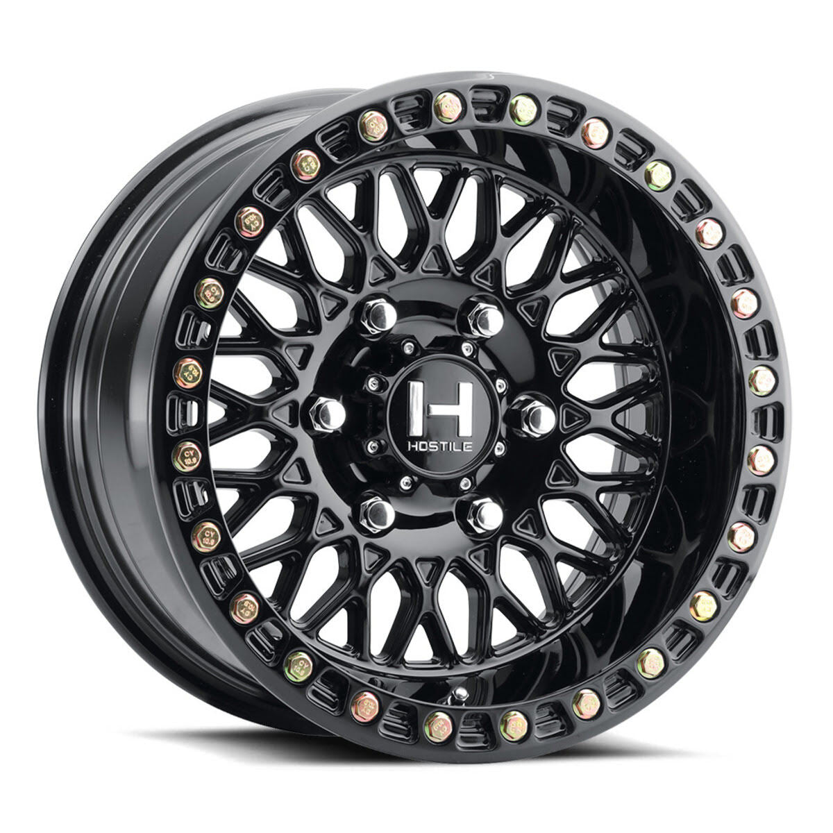 Hostile H201 Jackal 6 Lug Wheel - Gloss Ashpalt