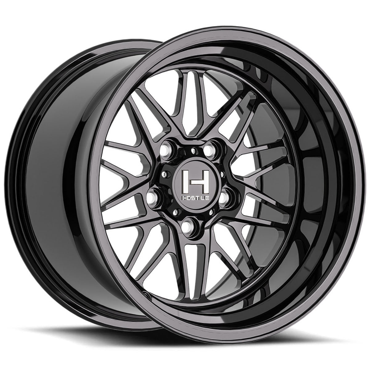 Hostile HF26 Gecko 5 Lug UTV Wheel - Gloss Black