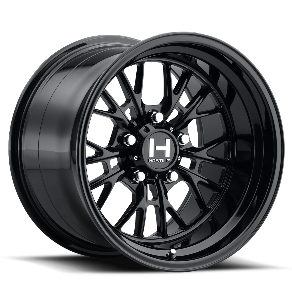 Hostile HF28 Hurricane Wheel - Asphalt (Gloss Black)