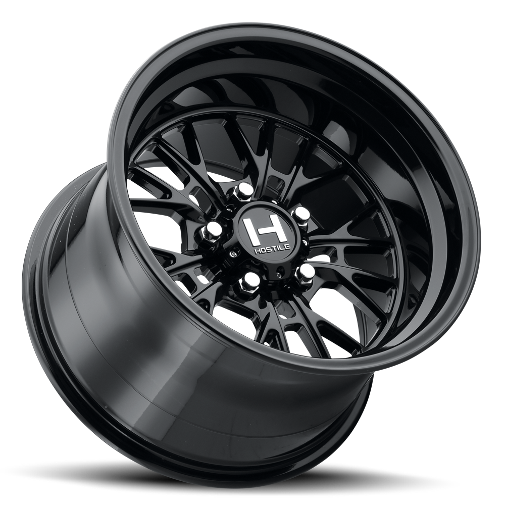 Hostile HF28 Hurricane Wheel - Asphalt (Gloss Black)