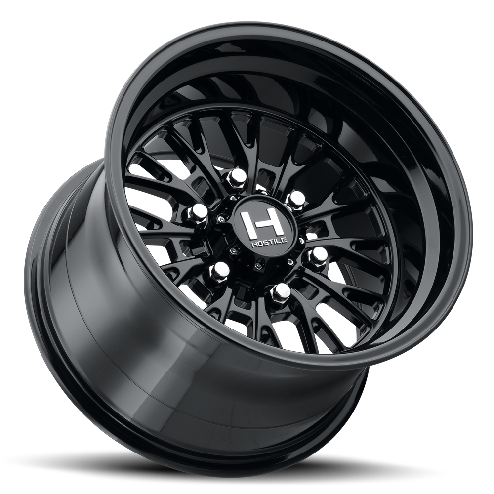 Hostile HF28 Hurricane Wheel - Asphalt (Gloss Black)