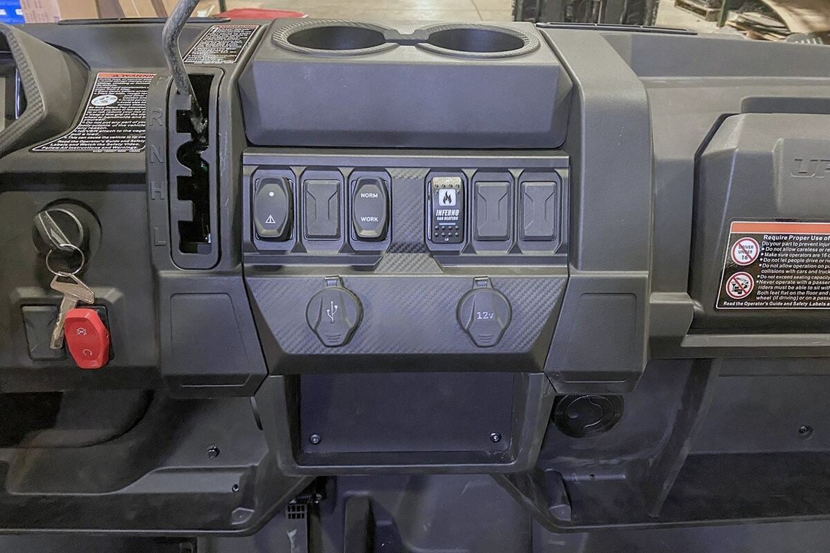 Inferno '21+ CF Moto U-Force 600 Cab Heater with Defrost