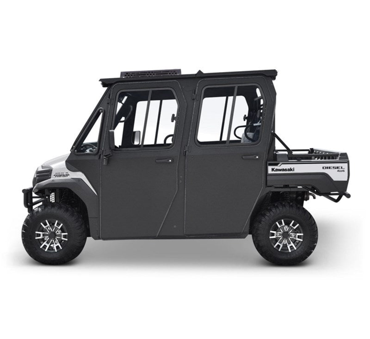 Kawasaki '25 Mule Pro-DXT EPS Hard Cab Enclosure by Curtis w/ Roof Top A/C, MULE PRO-DXT Power Kit, & AS1 Windshield