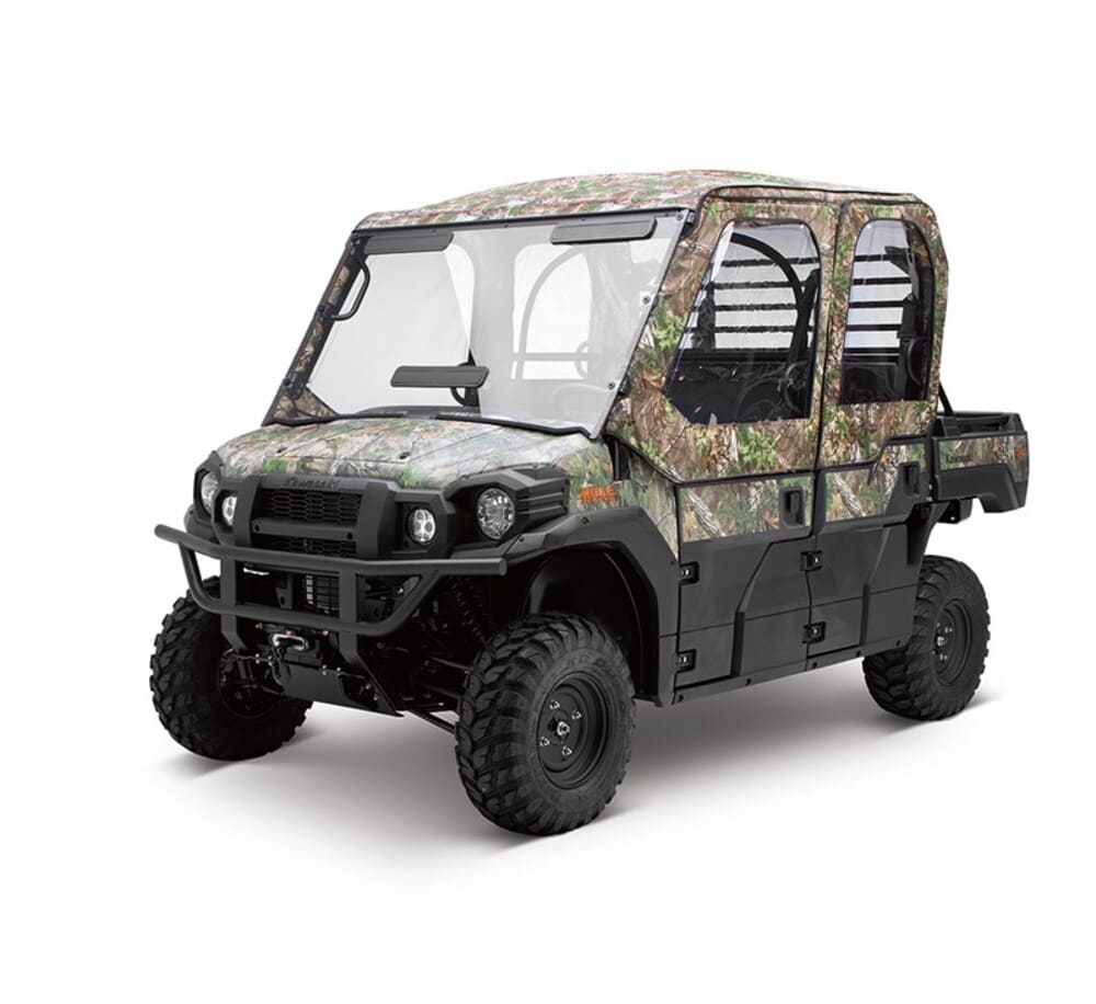 Kawasaki '25 Mule Pro-DXT EPS Soft Cab Enclosure, Roof and Back, Real tree XTRA Green