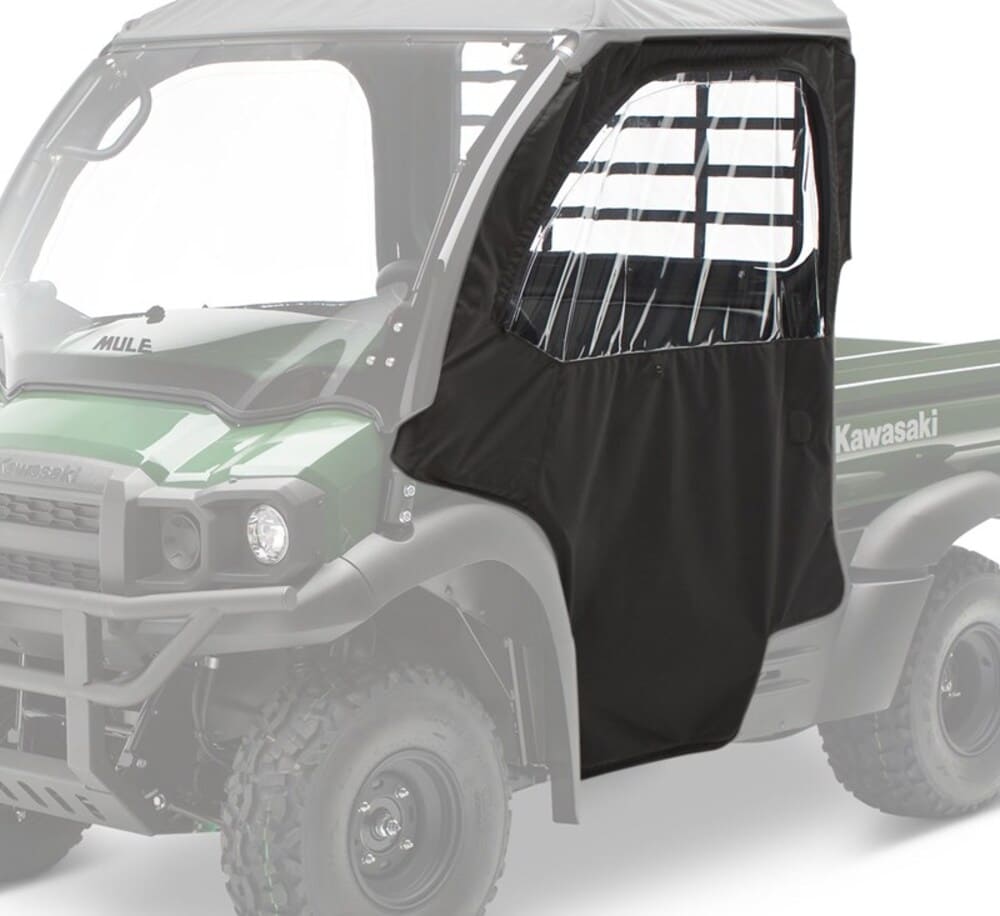Kawasaki '26 Mule SX Soft Cab Enclosure, Soft Door Set, Black