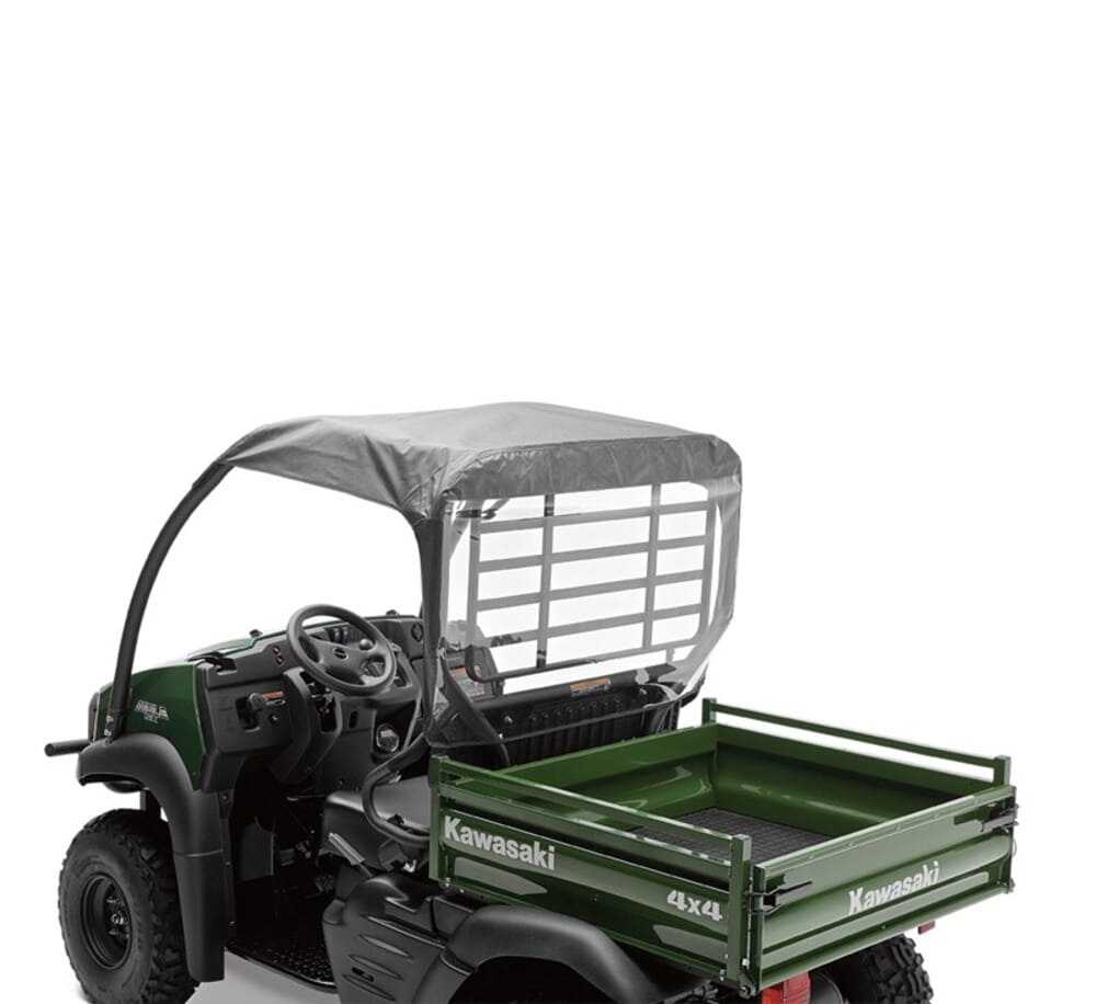 Kawasaki '26 Mule SX Soft Roof with Back, Black