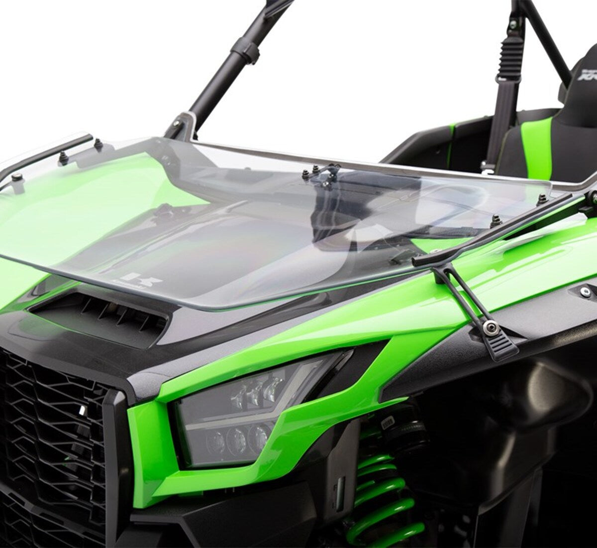 Kawasaki '26 Teryx KRX 4 1000 Blackout Edition Flip-Down Polycarbonate Windshield