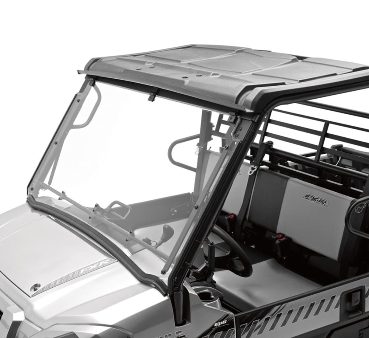 Kawasaki Mule Pro FXR Flip-Up Polycarbonate Windshield