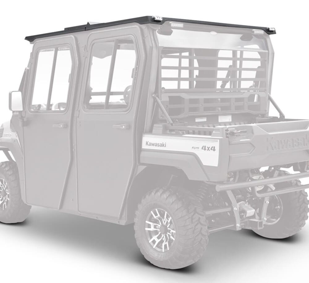 Kawasaki Mule Pro-FXT 1000 Curtis Hard Cab, AS1 windshield, rooftop A/C & power kit.
