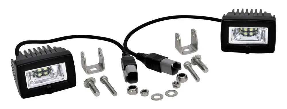 KC HiLiTES 20W Flood Beam 2" C-Series C2 LED 2 Backup Light System