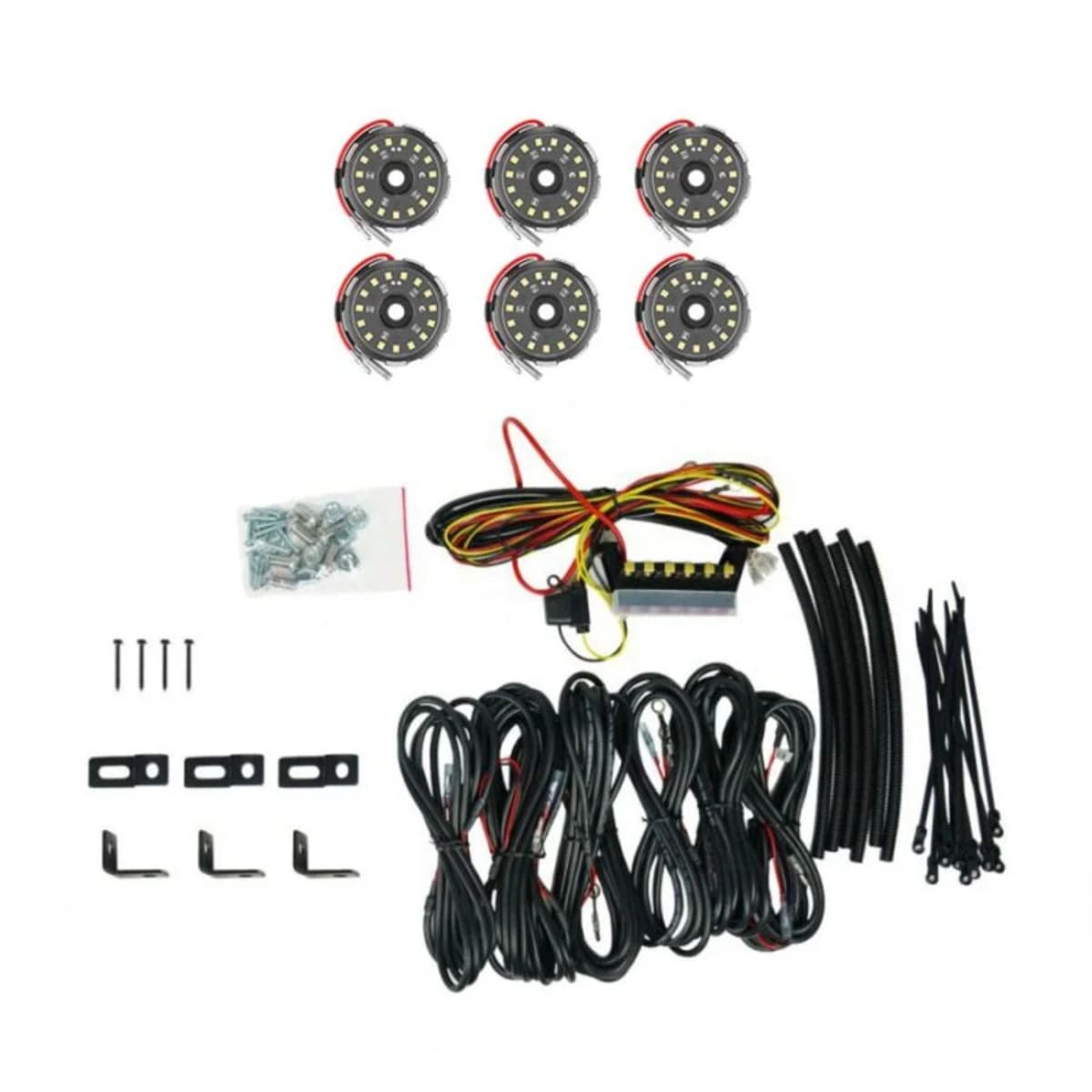 KC HiLiTES Cyclone V2 LED 6 Rock Light Kit