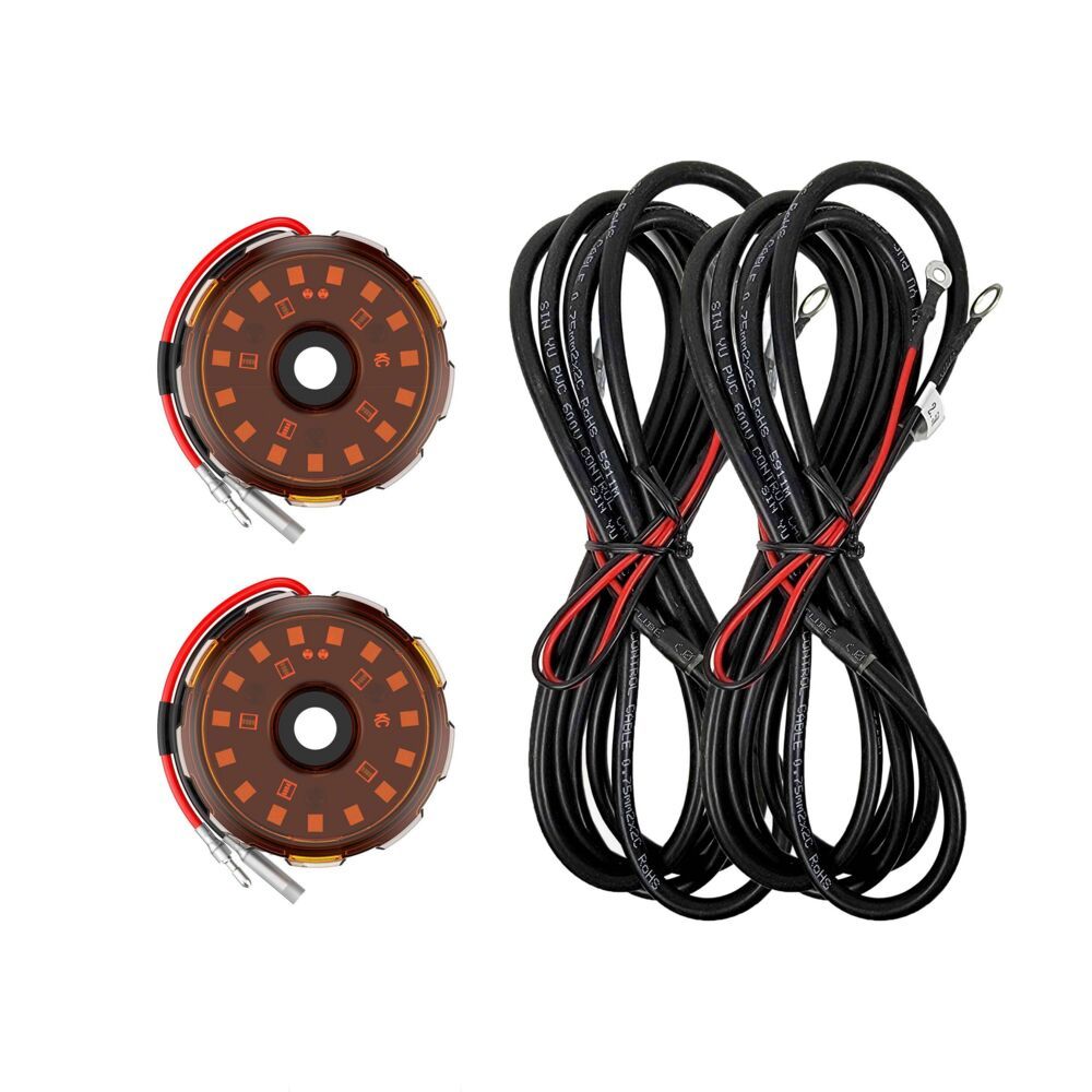 KC HiLiTES Cyclone V2 Two Light Kit - Amber