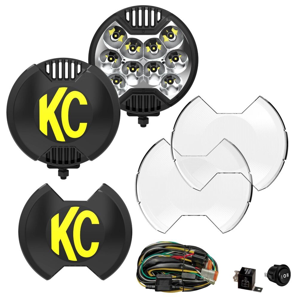 KC HiLiTES SlimLite 6 LED Master Kit - Pair