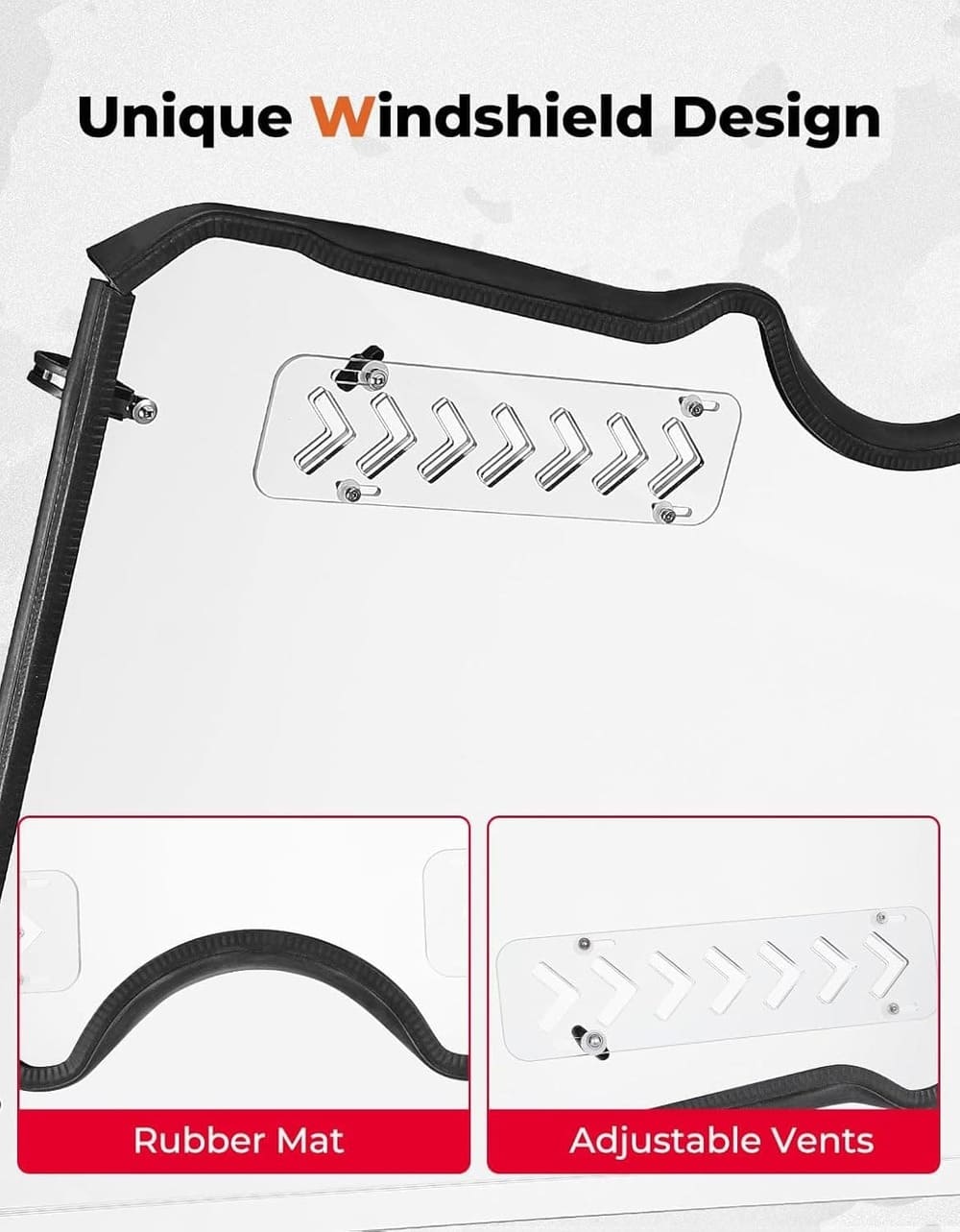 Kemimoto '04-'13 Yamaha Rhino 700 Full Windshield