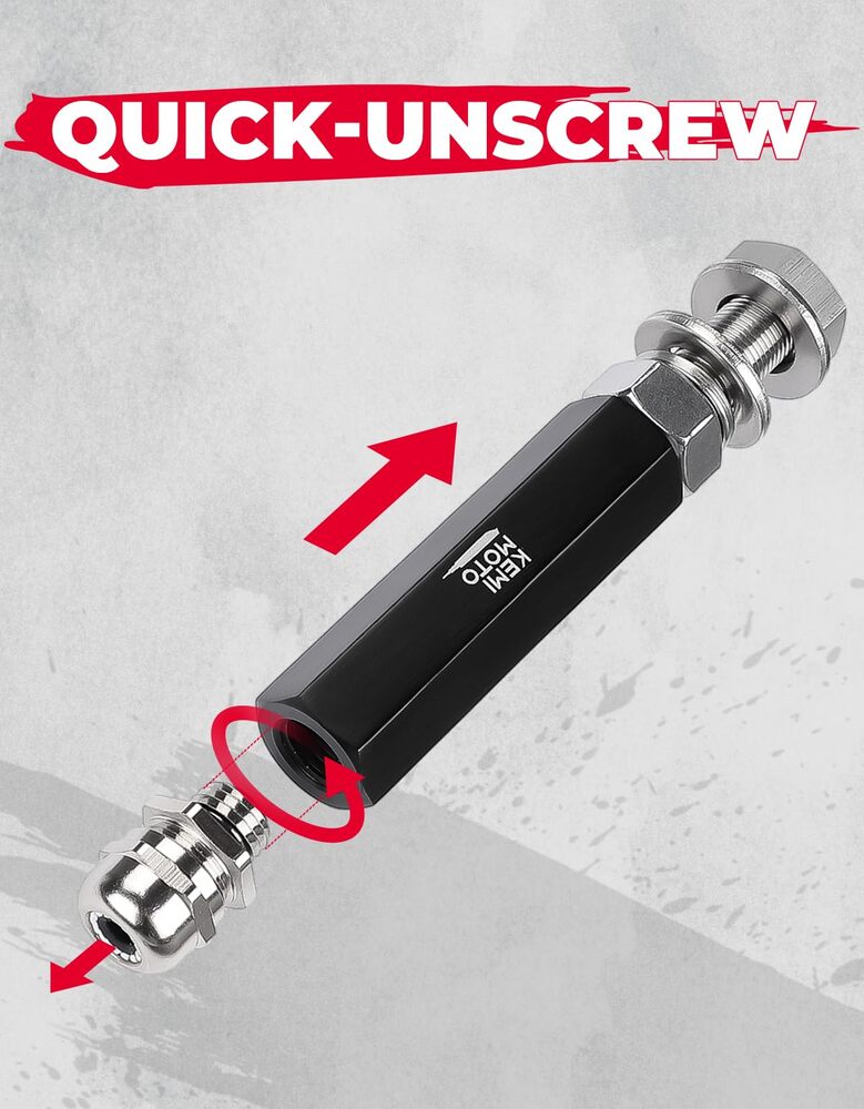 Kemimoto 1/4'' Black Mounting Base Flag Mount - 1 PC