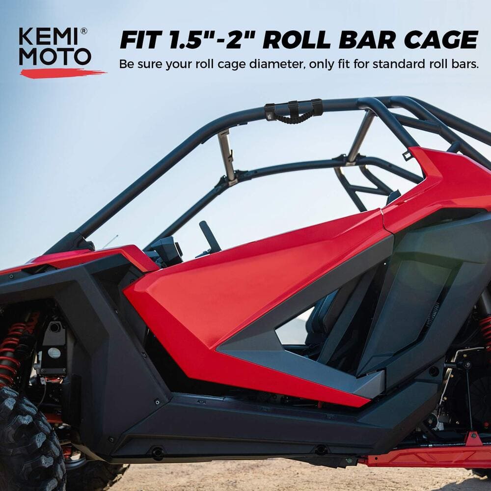 Kemimoto 1.5-2" Roll Bar UTV Universal Heavy Duty Grips & Grab Handle