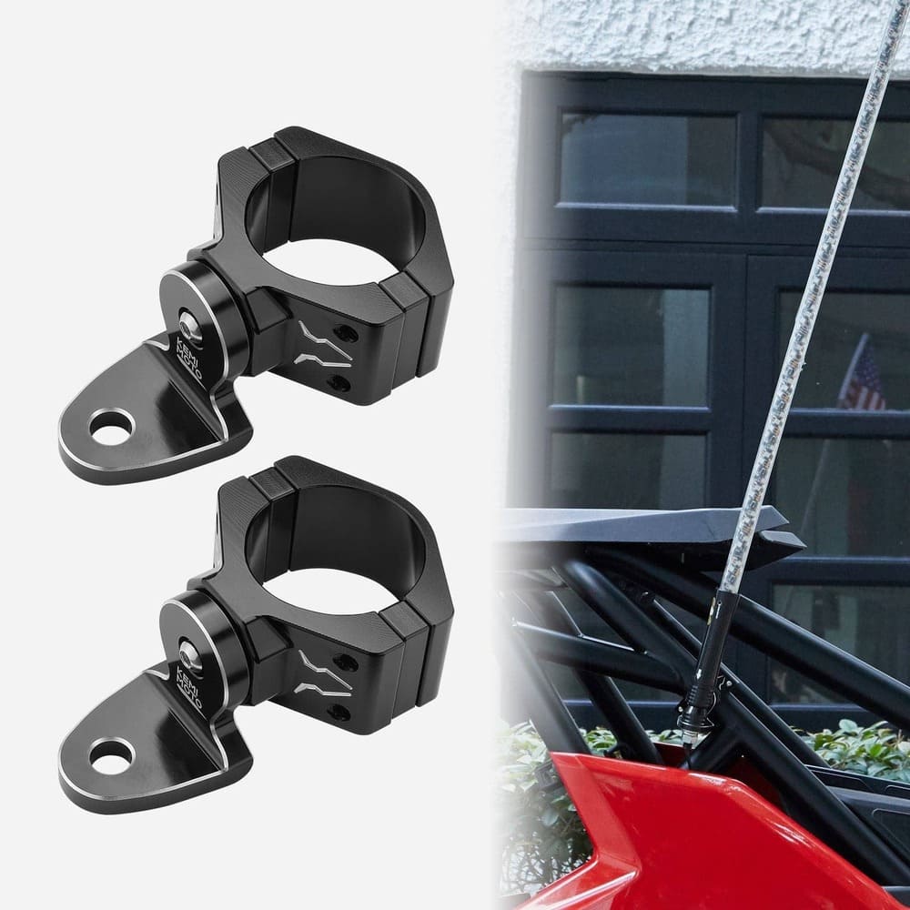 Kemimoto 1.75"-2" Roll Bar UTV Flag & Whip Light Mount