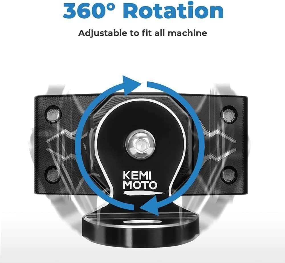 Kemimoto 1.75"-2" Roll Bar UTV Flag & Whip Light Mount