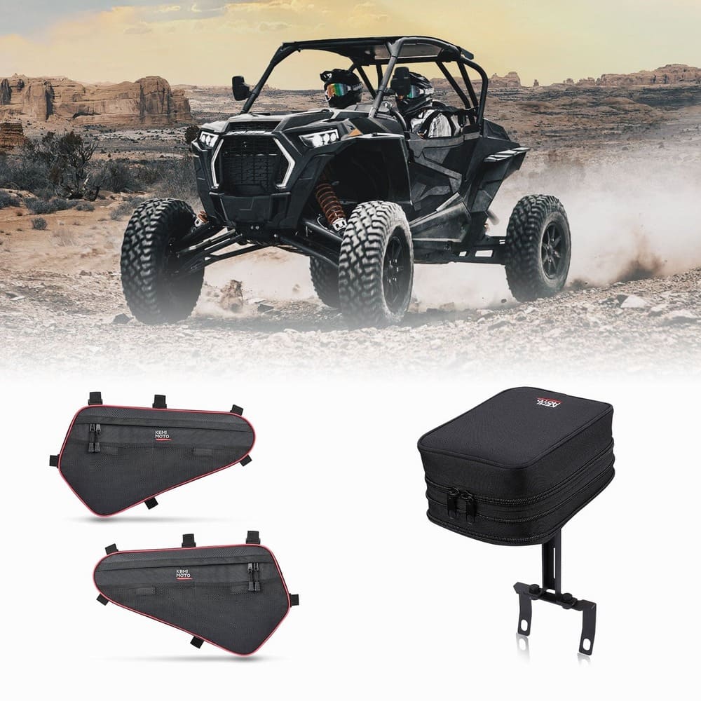 Kemimoto '14-'23 Polaris RZR Lower Door Storage Bag & Armrest Bag