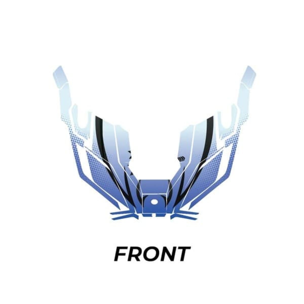 Kemimoto '14-'23 Polaris RZR PRO XP Sky Blue Graphics Wraps