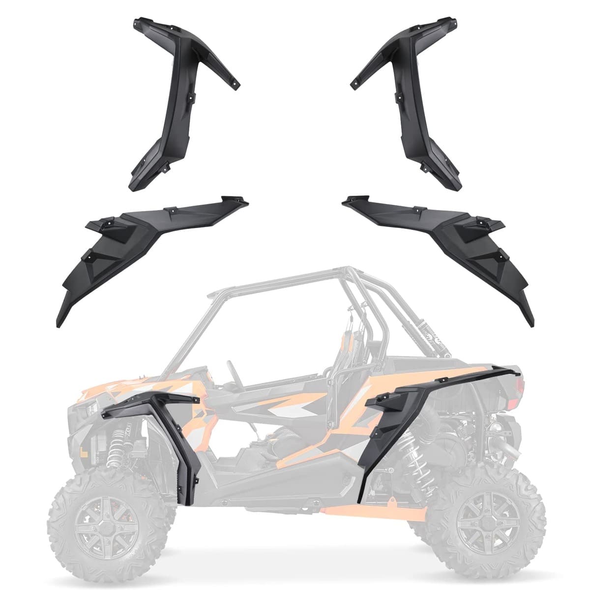 Kemimoto '14-'23 Polaris RZR XP 1000 8.5" Mud Flap Fender Flares