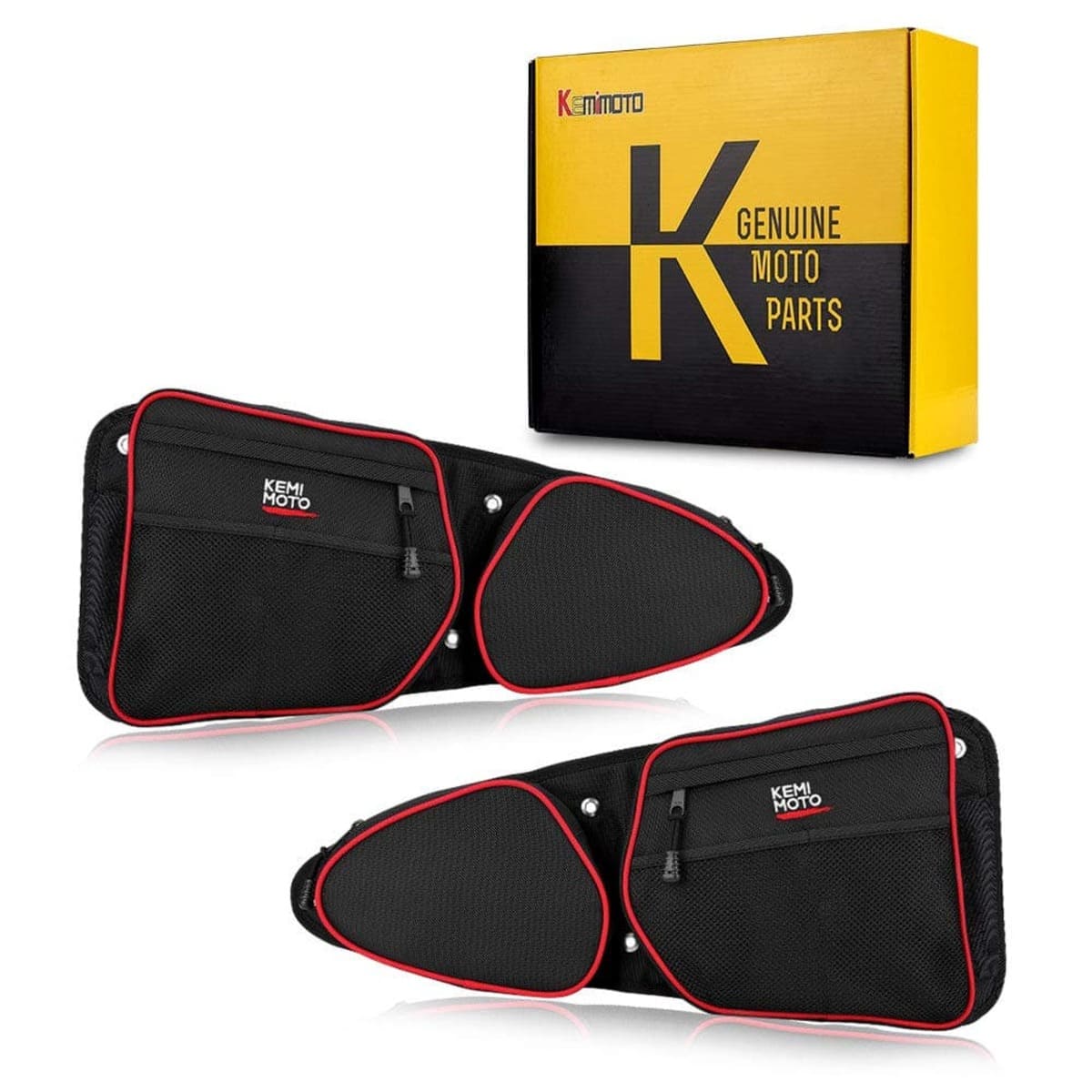 Kemimoto '14-'23 Polaris RZR XP 1000 Front Side Door Bags w/ Knee Pad
