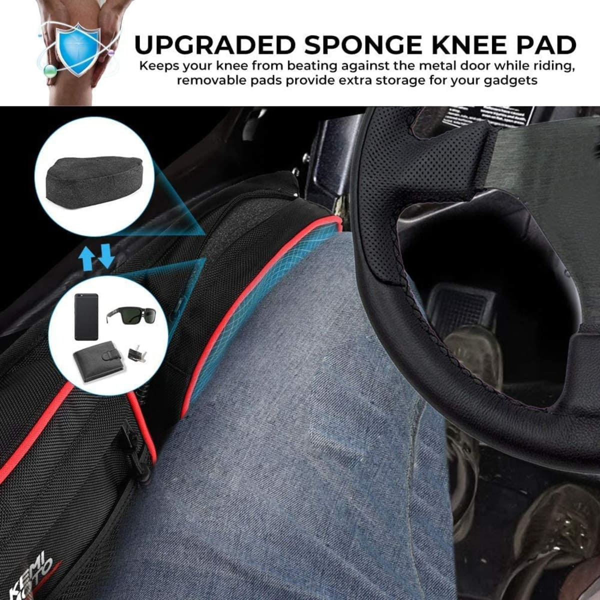 Kemimoto '14-'23 Polaris RZR XP 1000 Storage Bag Set - 5 Pcs