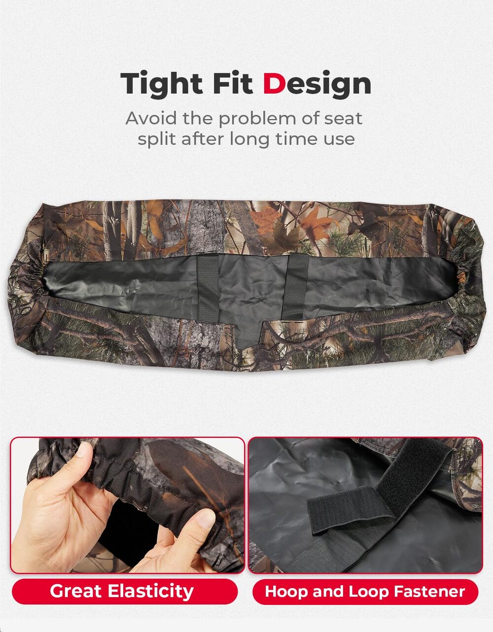 Kemimoto '14-'24 Honda Pioneer 700 Seat Covers - Camo