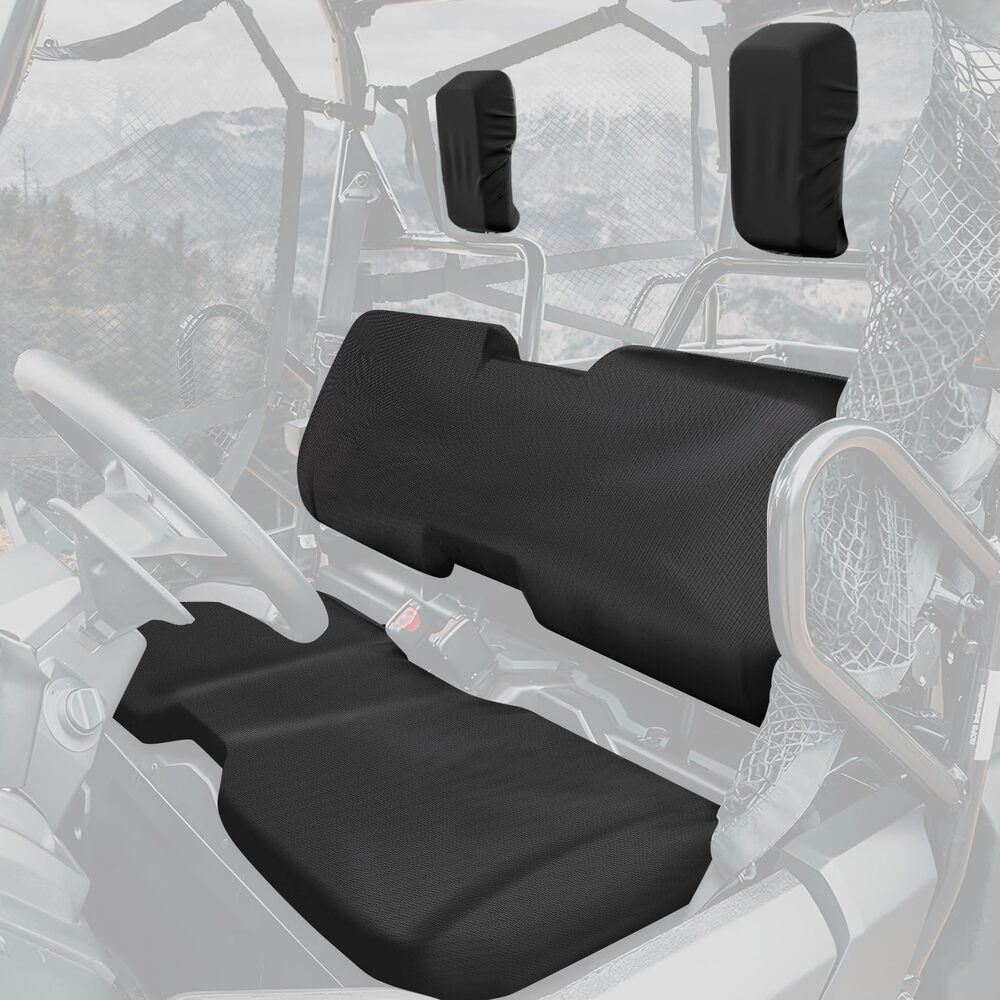 Kemimoto '14-'24 Honda Pioneer 700 Seat Covers - Black