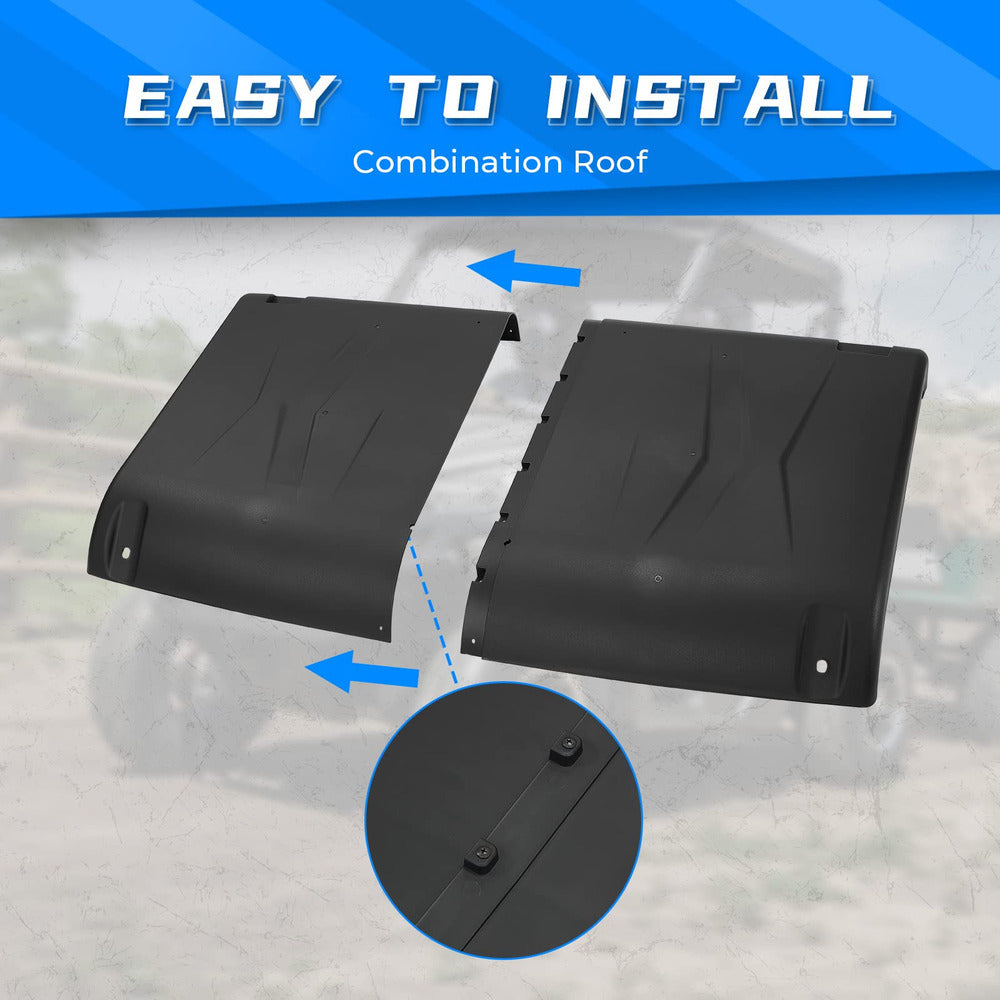 Kemimoto '15-'22 Polaris Ranger Mid Size Hard Roof